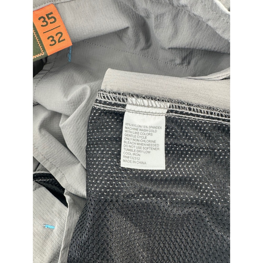 Howler Brothers Shoalwater Tech Pants Mens 35x32 Grey Stretch Fishing Hiking - Picture 4 of 7